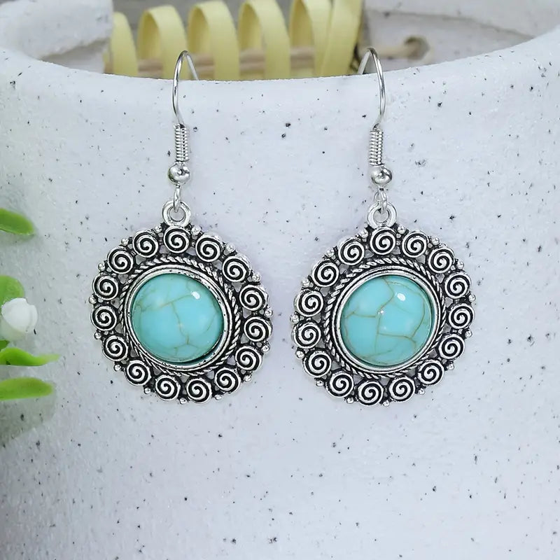vintage ethnic style women's dangle earrings