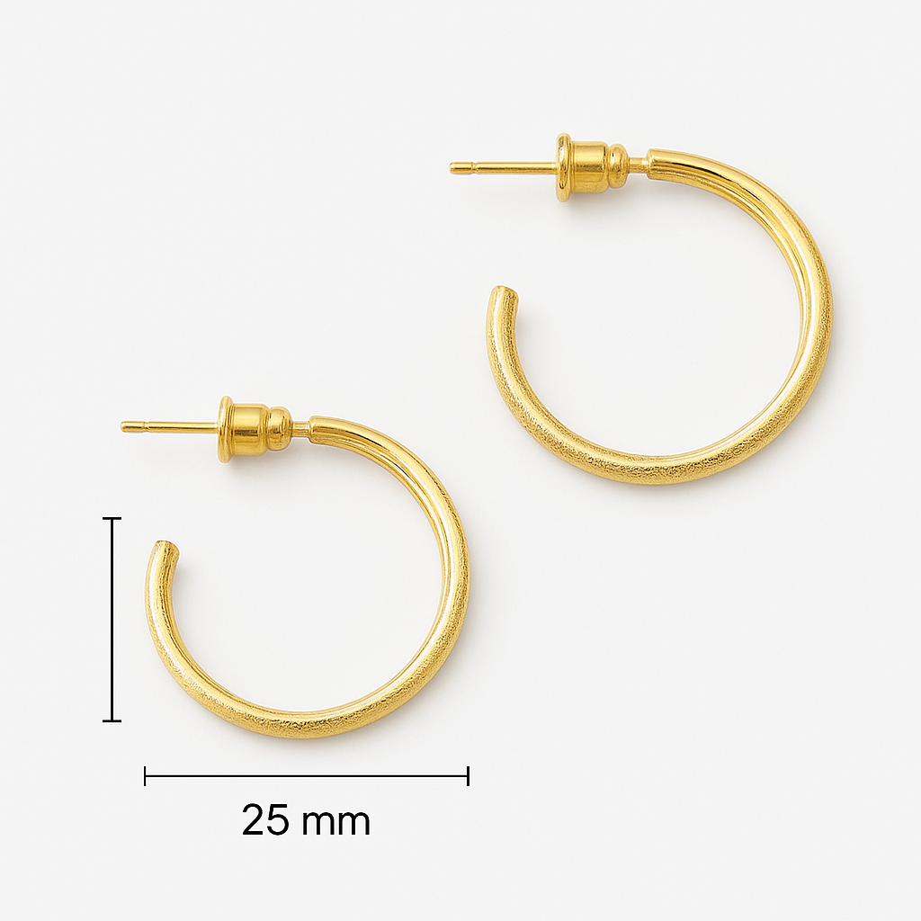 Vintage double hoop earrings