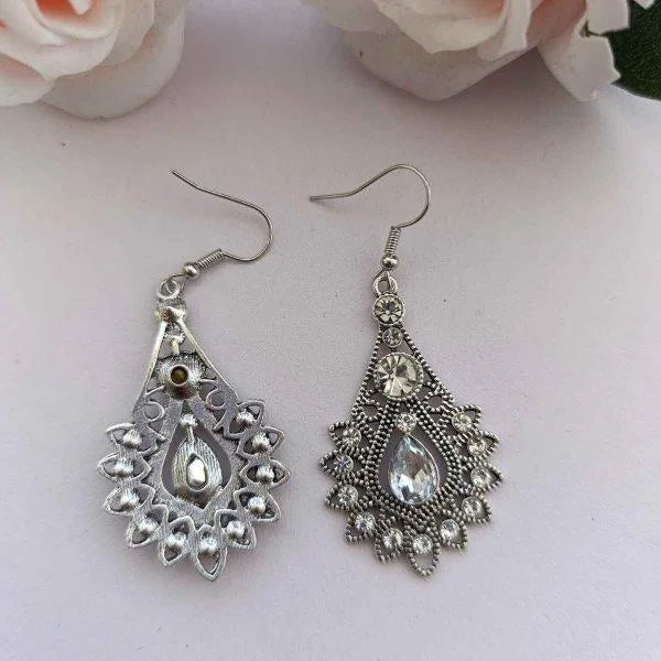 Antique silver dangle earrings