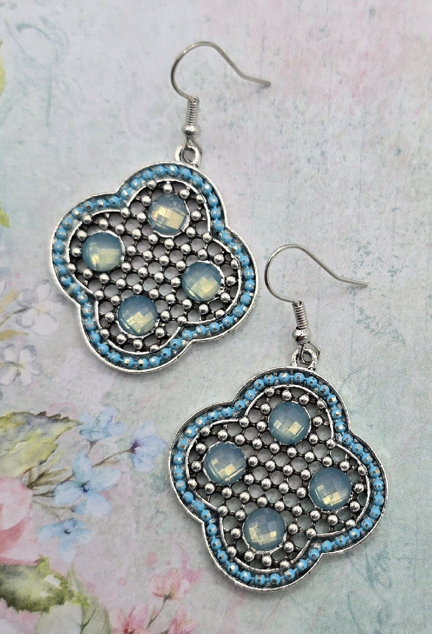 Four leaf clover earrings