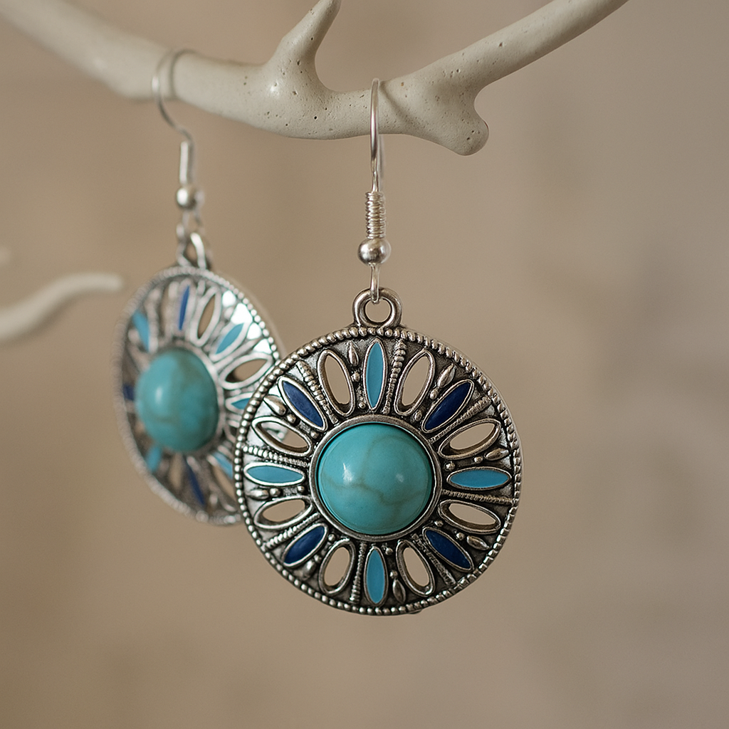 Emerald Green Heart Earrings