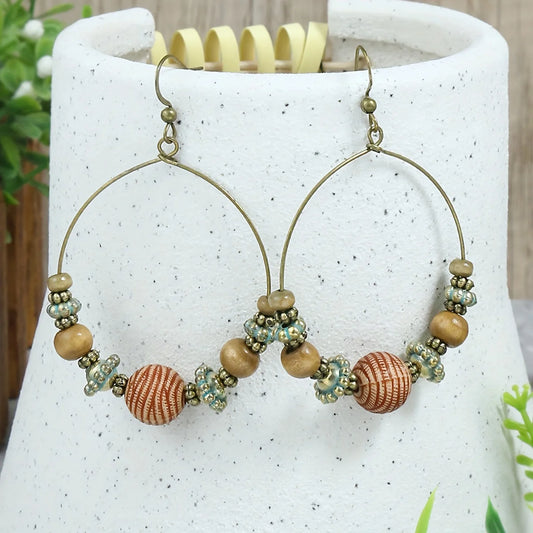 Bohemian Vintage Earrings Set Tassel Water Drop Earrings