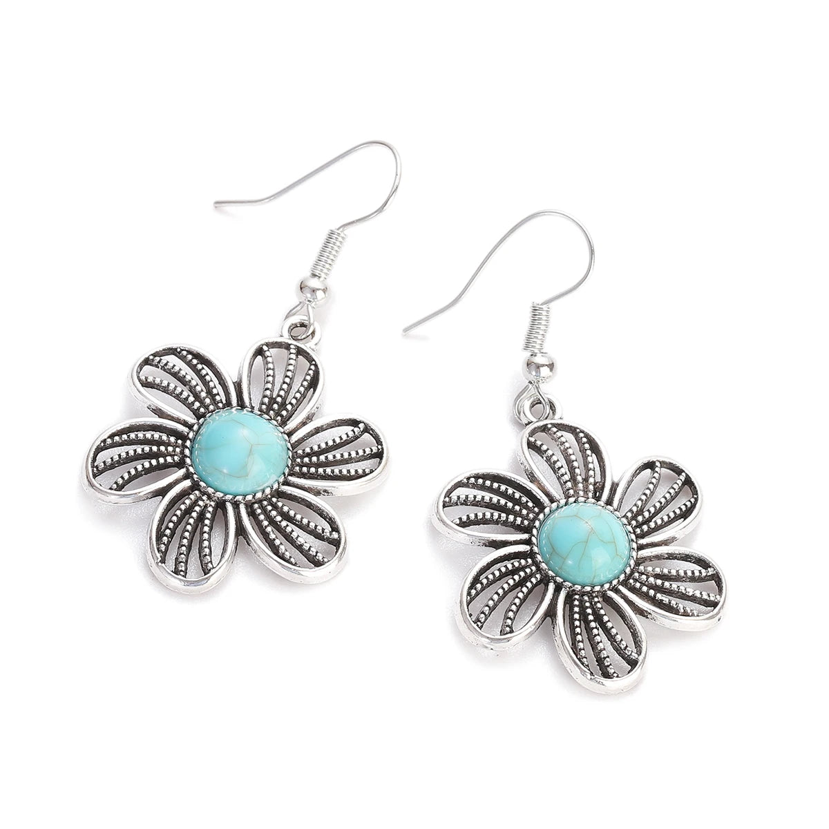 Bohemia Hollow Flower Dangle Earring