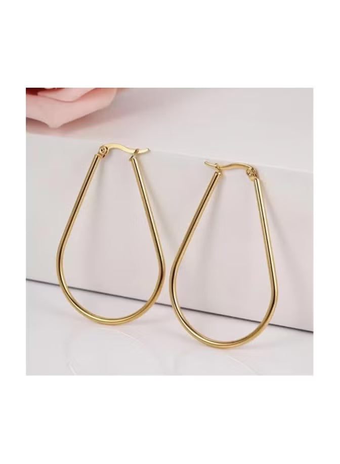 Threader hoop earrings