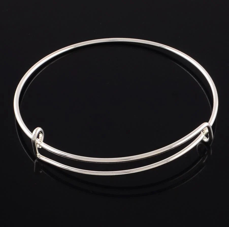 Adjustable iron bangle bracelet