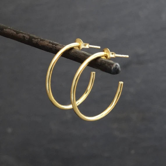 Golden Hoop Earrings