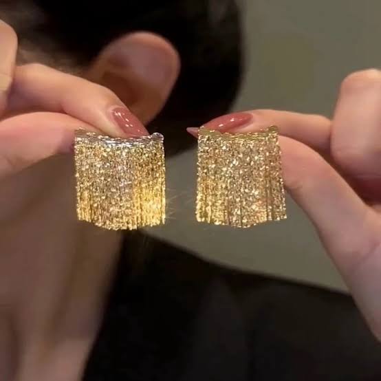 Gold Tassel Statement Earrings for Women – Long & Glamorous