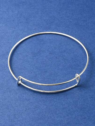 Adjustable iron bangle bracelet