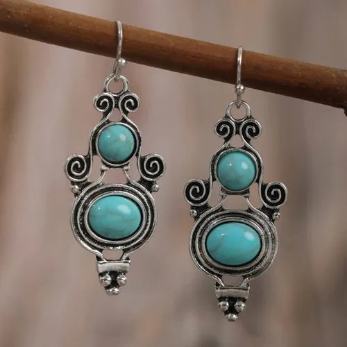 Elegant Boho Earrings With A Drop-shaped Design