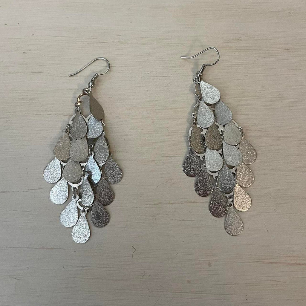 Bohemian Multilayer Long Clip earrings