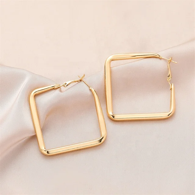 Earrings Square Rhombus Square