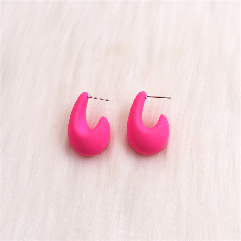 Stylish Women’s C-Type Hoop Earrings