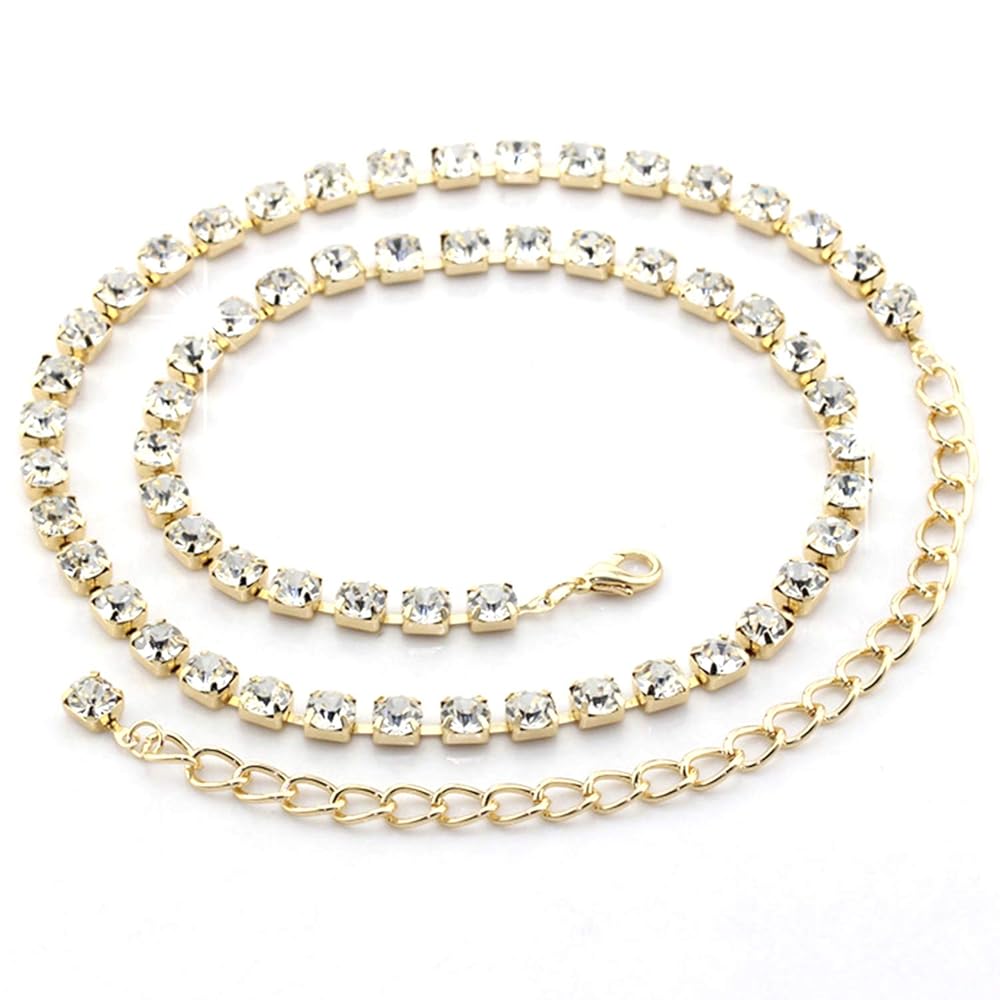 Trimming Shop Rhinestone Metal Charm Necklace for Women