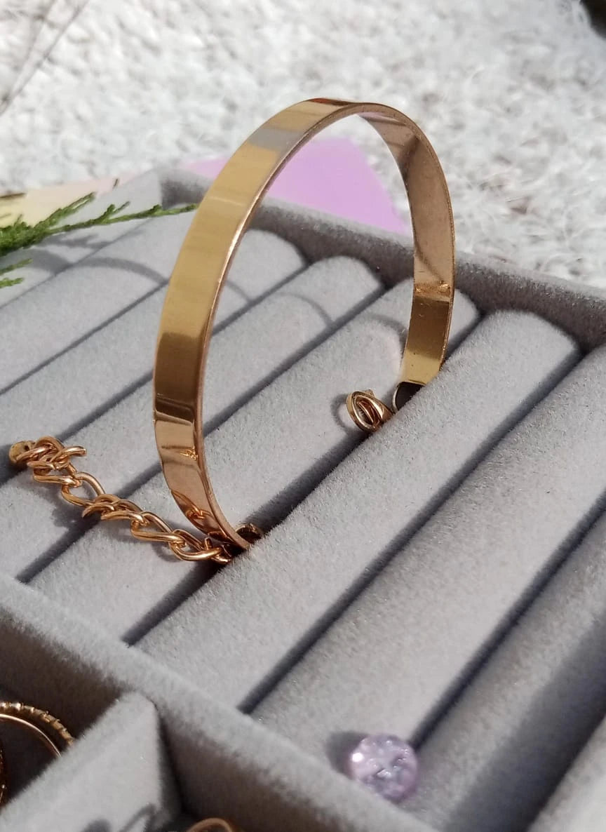 Simple Timeless Golden Bangle for Women