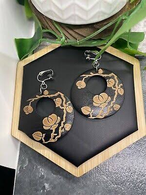 Hook Flowers & Plants Inspired Costume Earrings