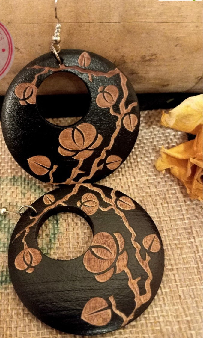 Hook Flowers & Plants Inspired Costume Earrings