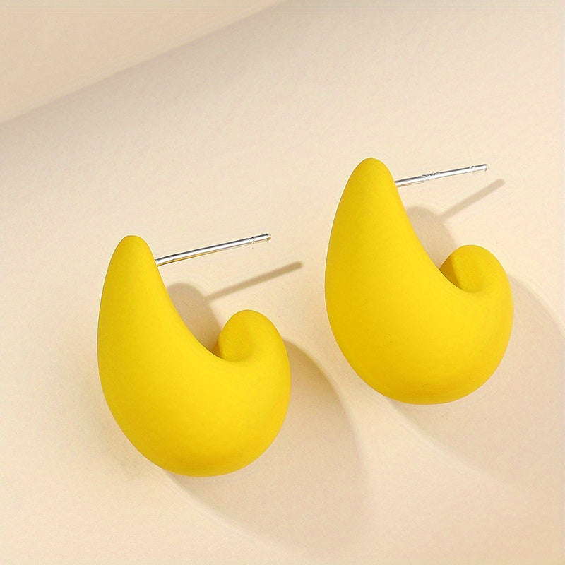 Stylish Women’s C-Type Hoop Earrings