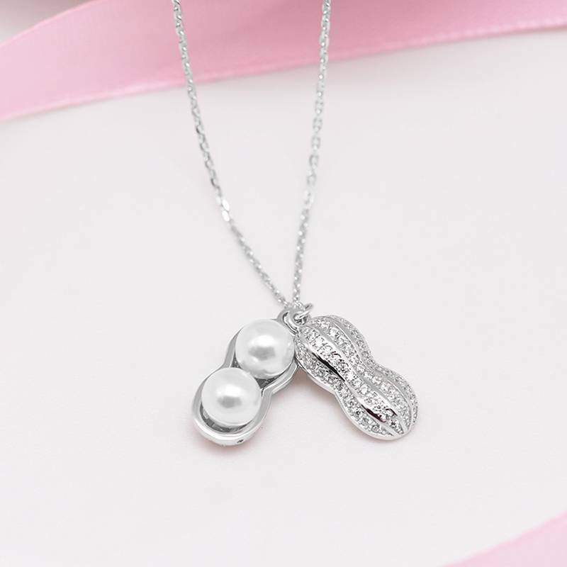 Peanut pendant necklace