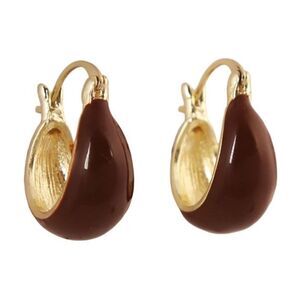 BHR Burgundy Retro Earrings – Vintage Boho Style